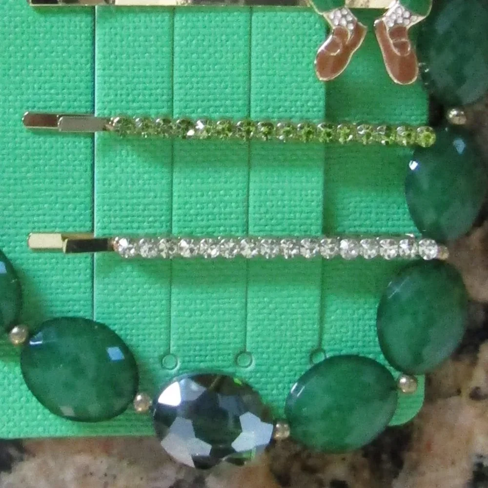 St Patrick's/Leprechaun Hair Pins  + Necklace & Earring Set